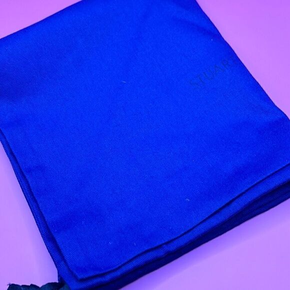 Stuart Weitzman Drawstring Top Large Dust Bag Royal Blue Travel Storage Cover - Picture 10 of 10